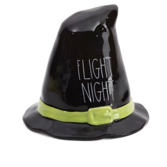 Rae Dunn Flight Night Ceramic Witch Hat In Black - Picture 2 of 2